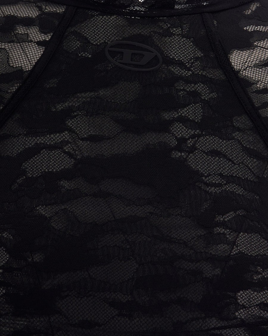Diesel Slim-Fit Lace Bodysuit With Logo Detail