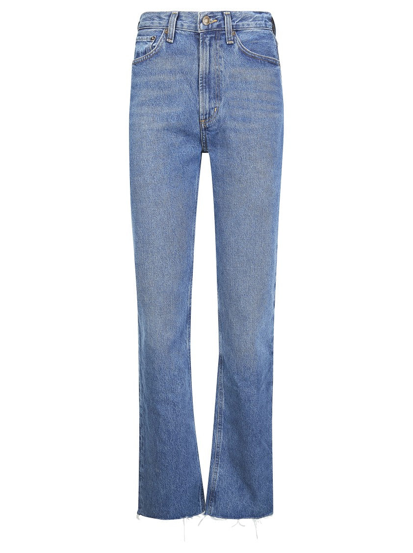 Agolde Leena High Waist Frayed Jeans