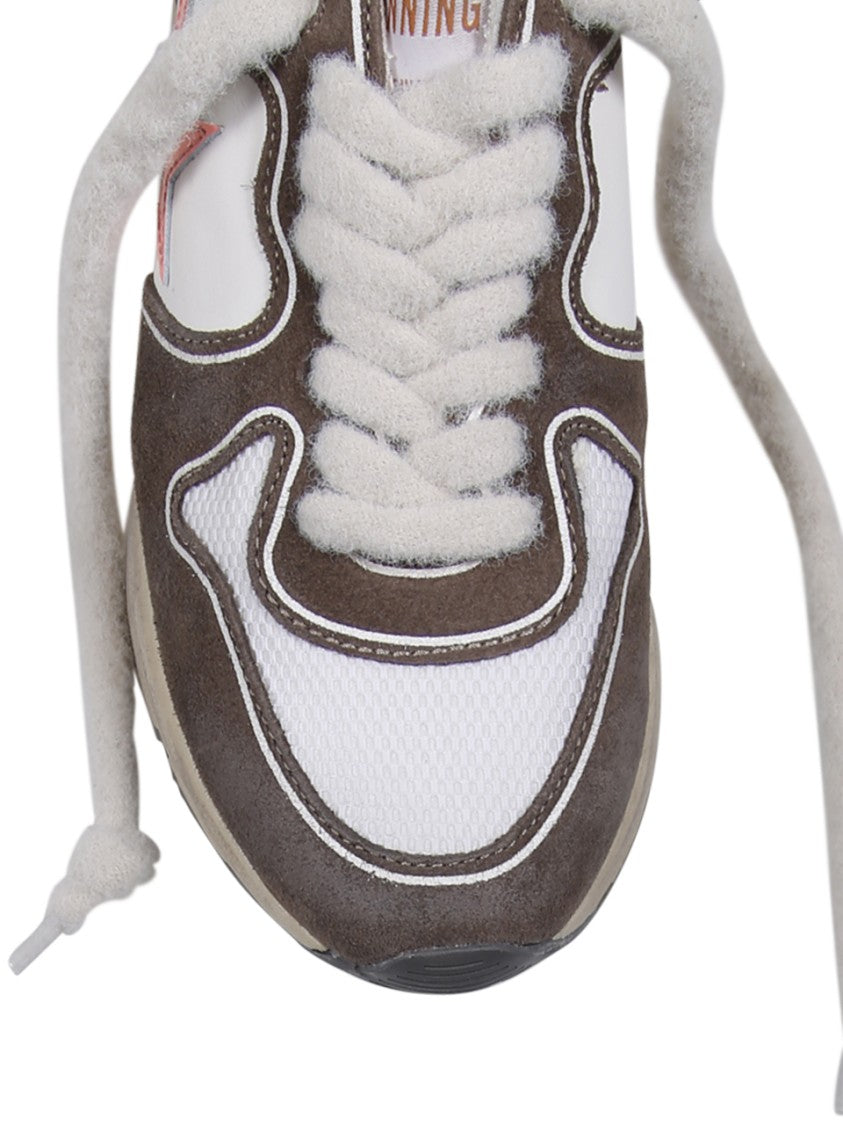 Golden Goose Running Sole Net Upper Suede Toe Spur