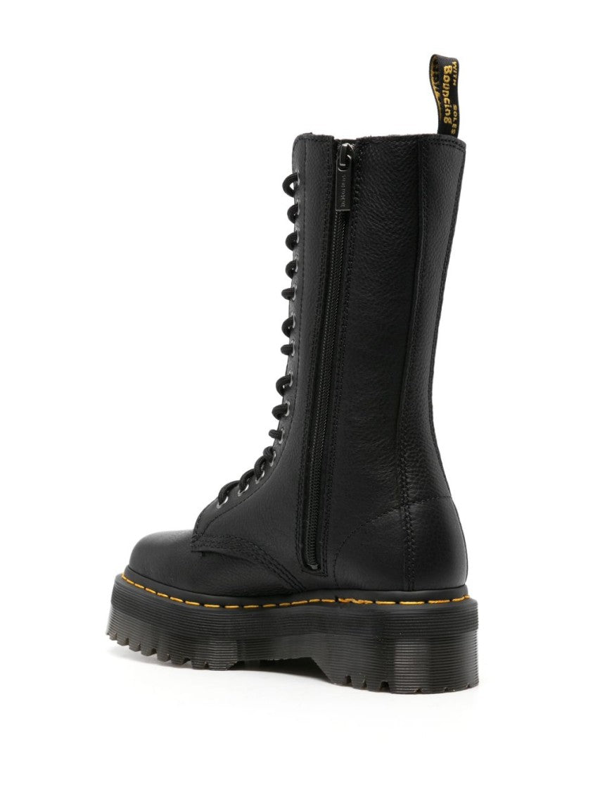 Dr. Martens High Lace-Up Black Leather Ankle Boots