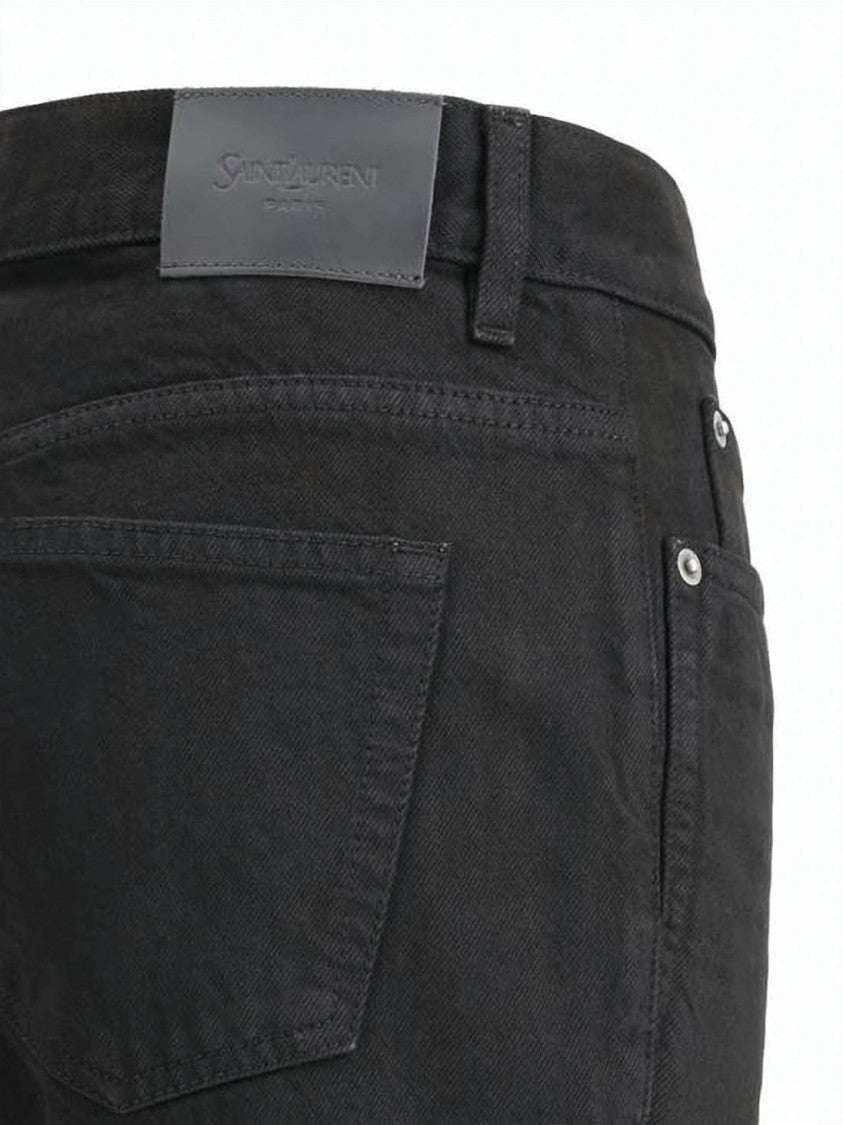 Saint Laurent Straight-Leg Denim Pants With Classic Five-Pocket Design