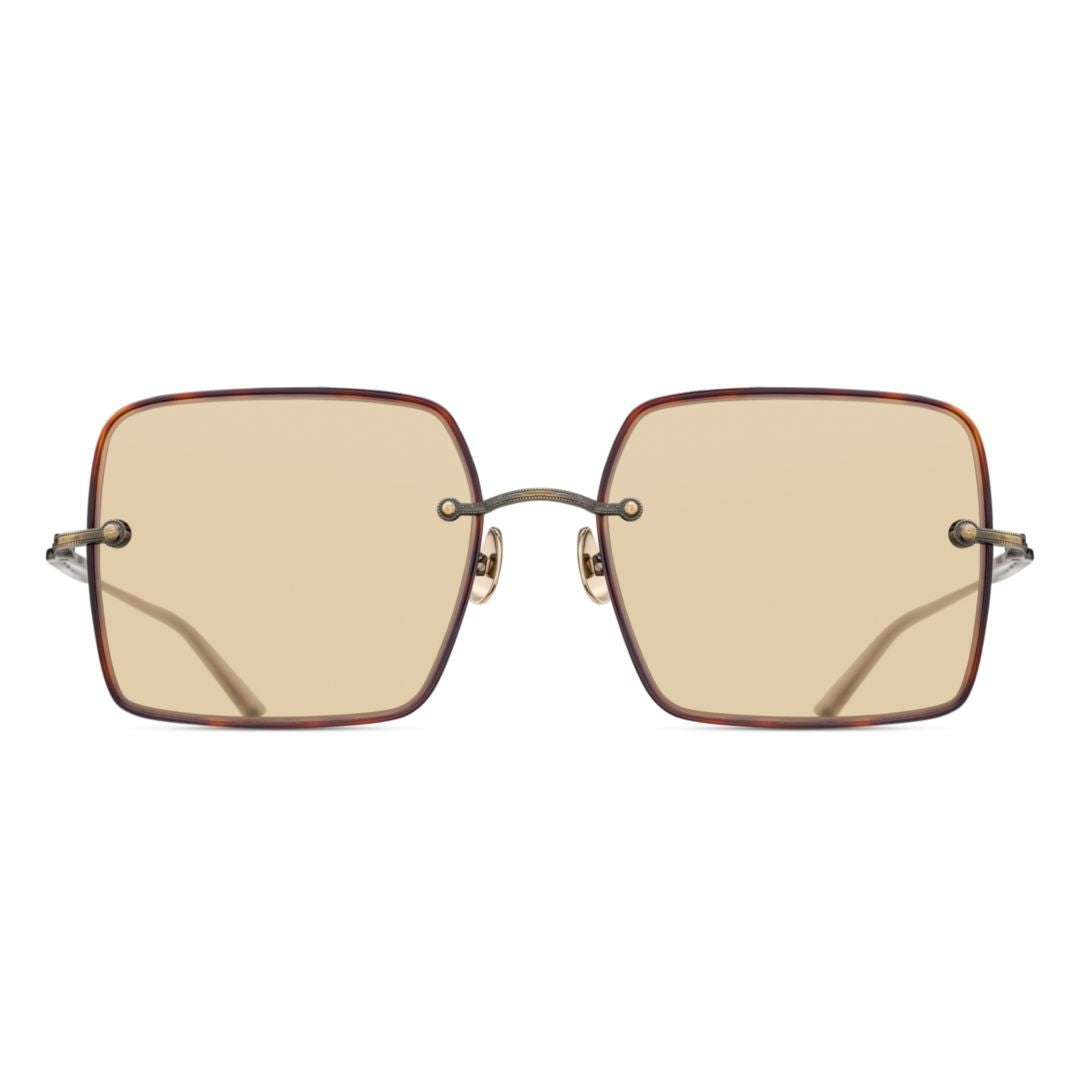 Matsuda M5005.Sg Antique Gold-Finish Minimalist Sunglasses With Tortoiseshell Details