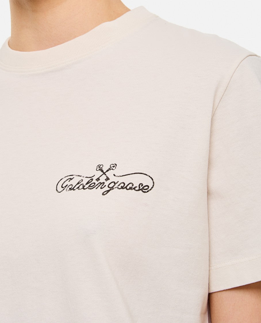 Golden Goose Deluxe Brand Logo Cotton Jersey T-Shirt