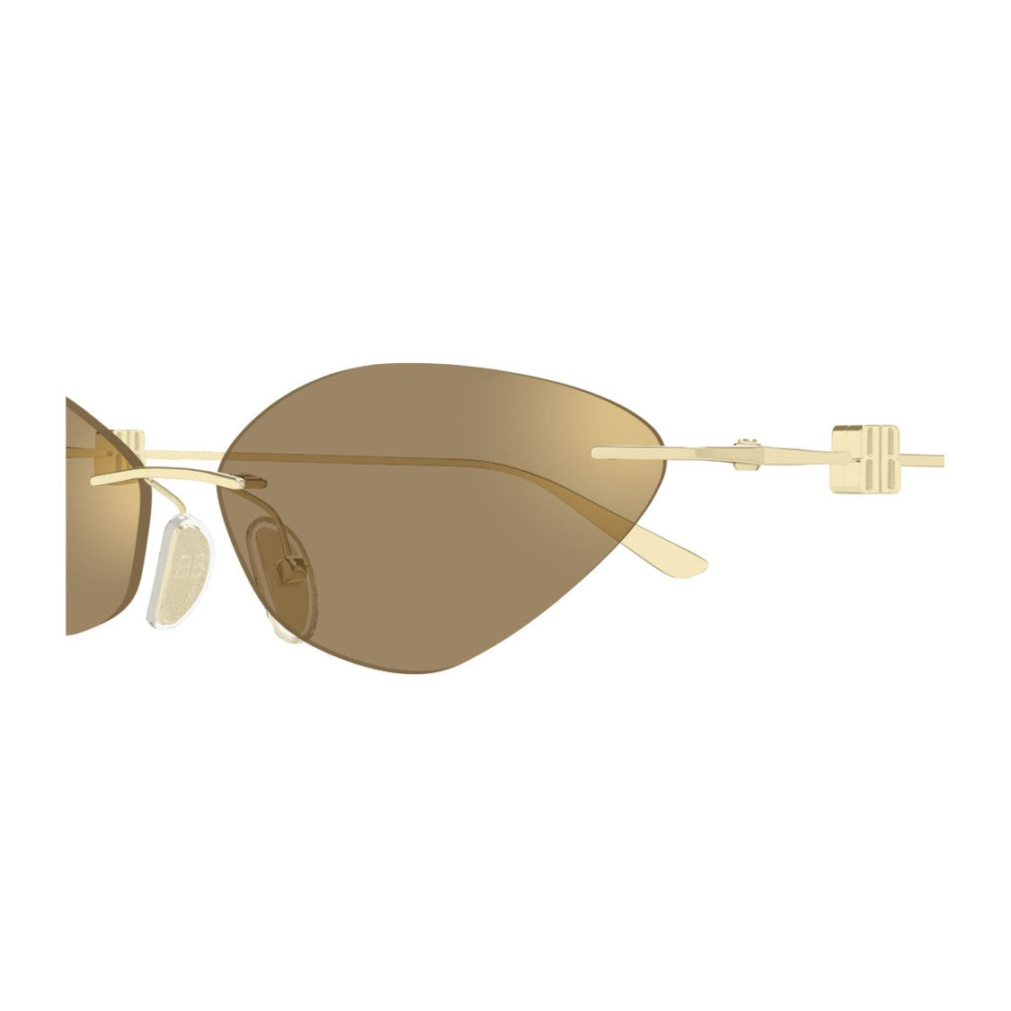 Balenciaga Cat-Eye Sunglasses With Warm Gold Frame And Harmonious Lenses