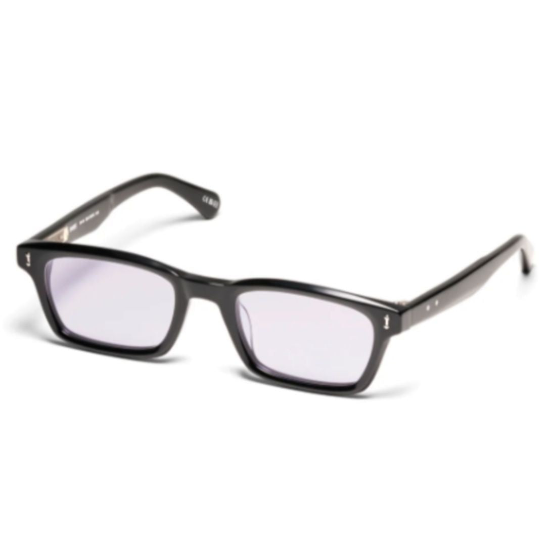 Peter And May S116 Self Exotic Black Purple Rectangular Acetate Sunglasses