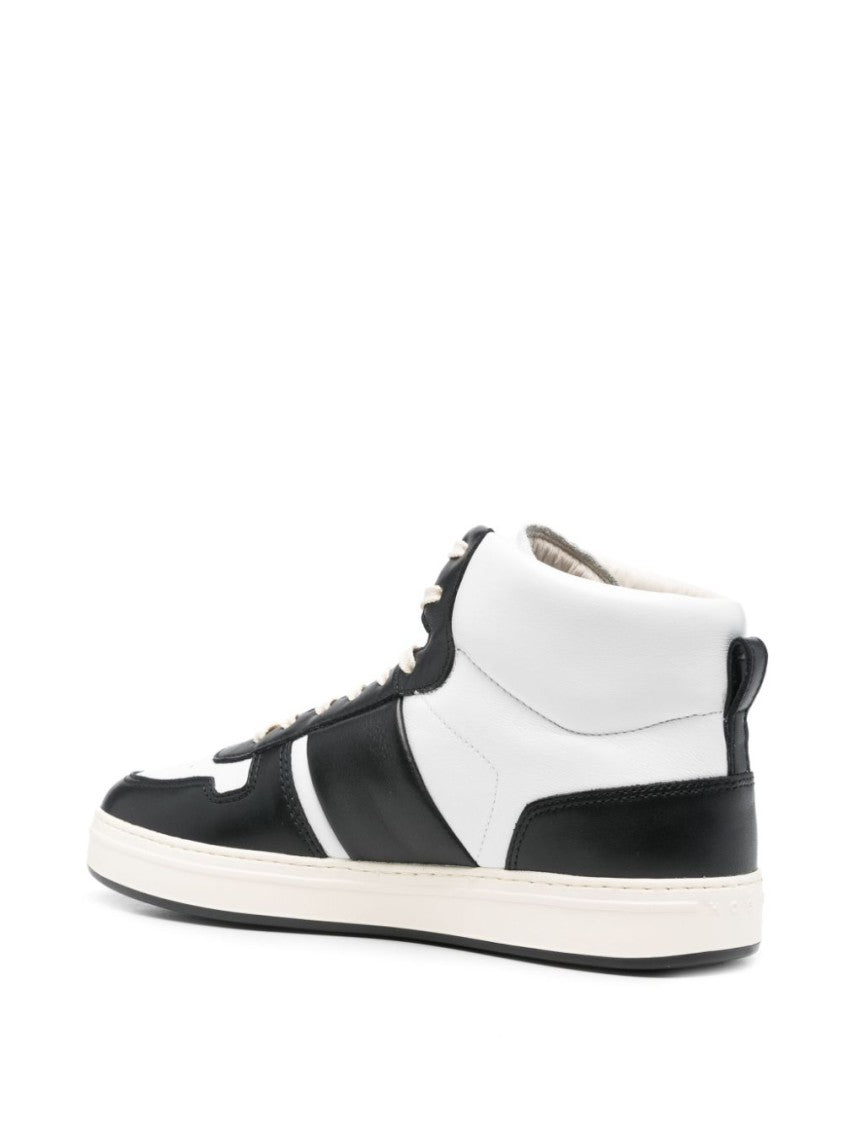 Hogan High-Top Sneakers With Padded Collar And Lace-Up Closure