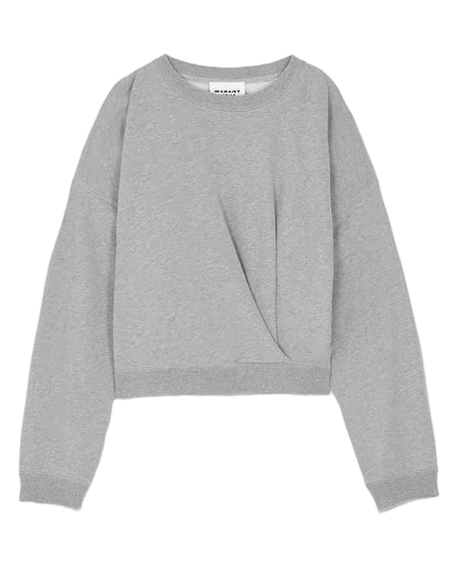 Isabel Marant Cropped Long-Sleeve Top With Twist Detail
