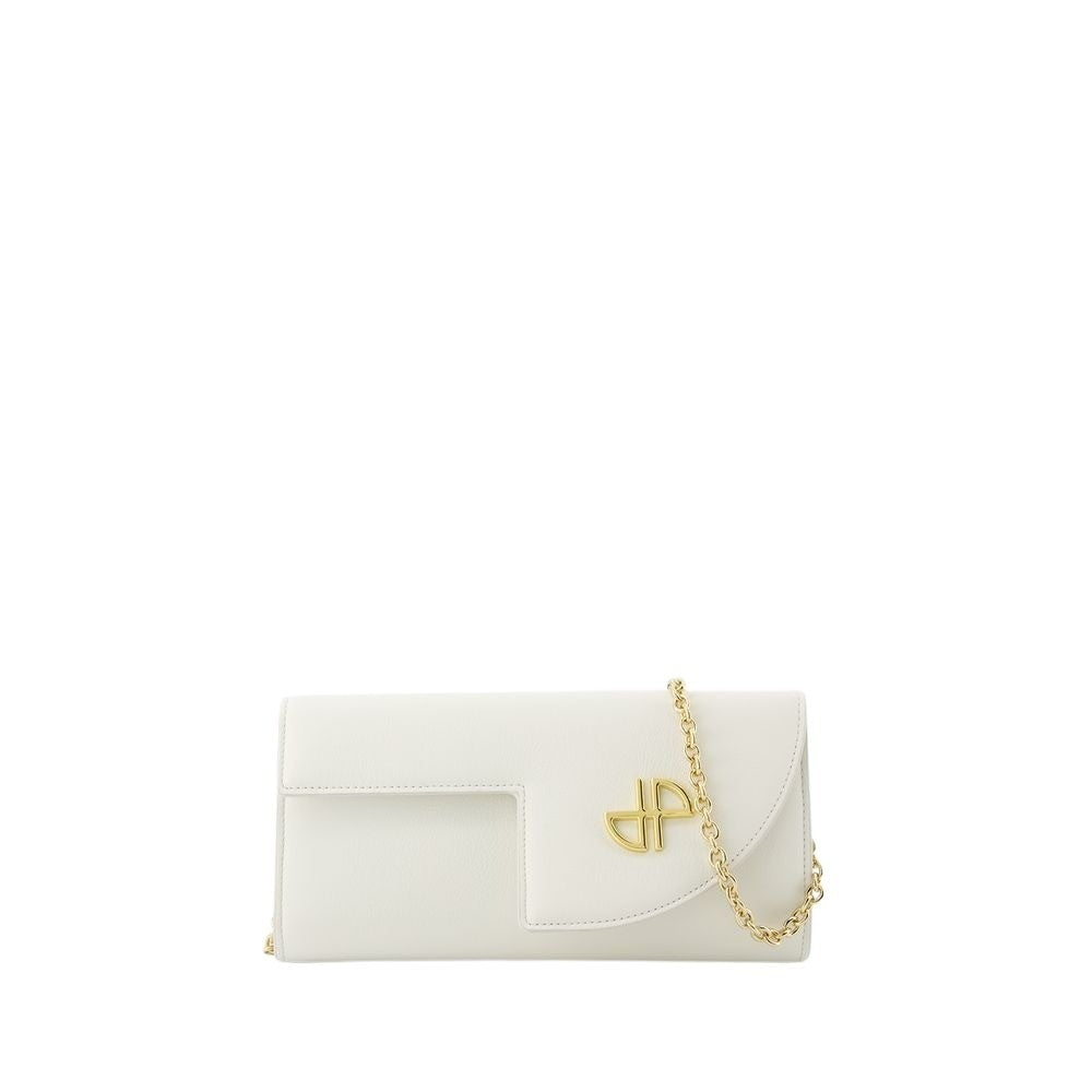 Patou Wallet On Chain - Leather - White