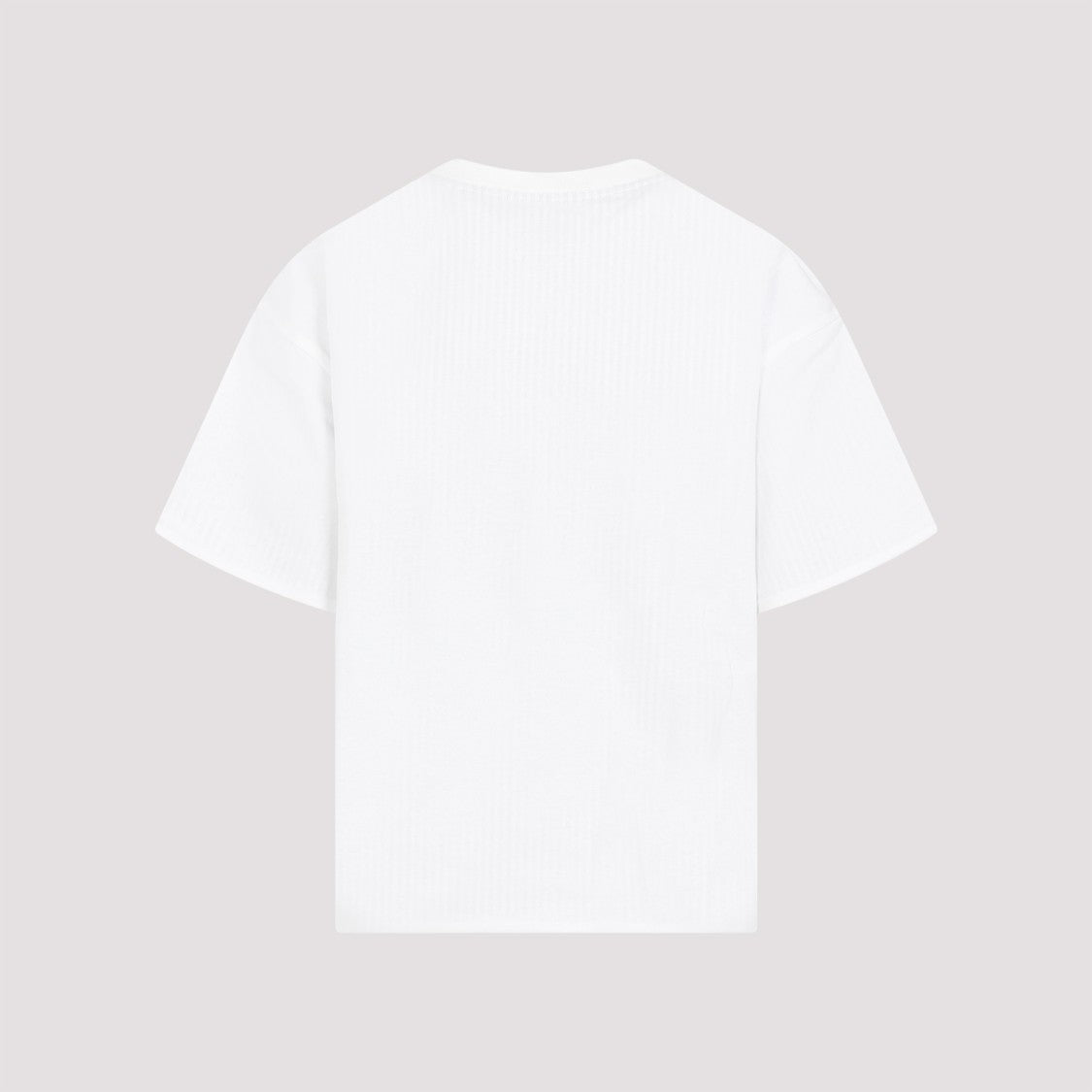 Bottega Veneta Double Layer Striped White Cotton T-Shirt