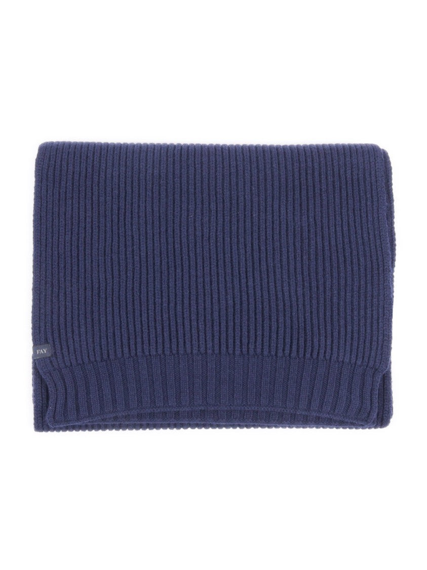Fay Finely Knitted Scarf With Classic English Rib
