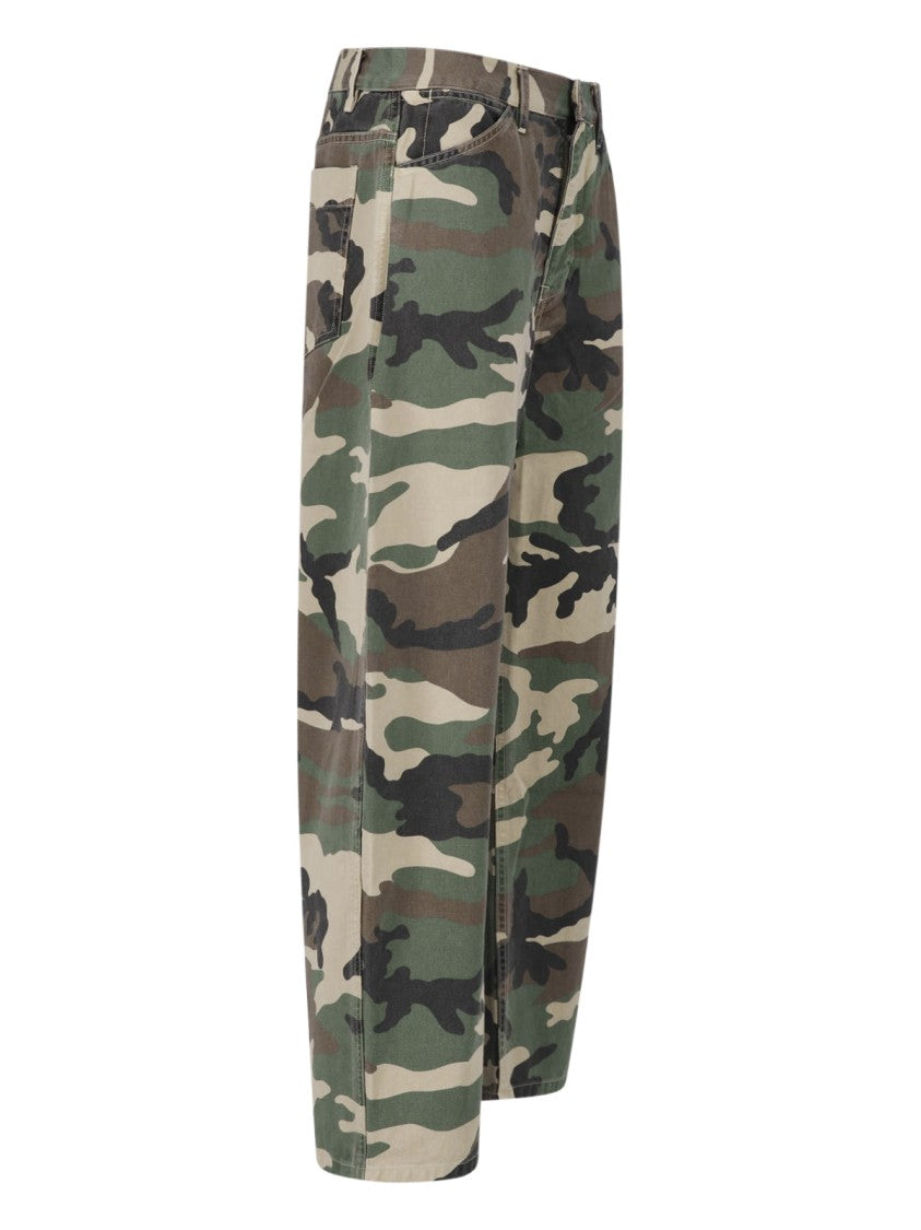 Nili Lotan Multicolor Shon Camouflage Cotton Pants