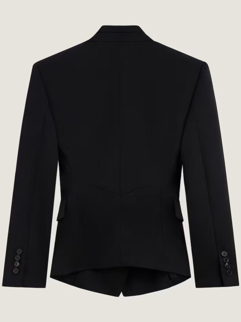 Givenchy Reverse Lapel Wool Tailored Jacket