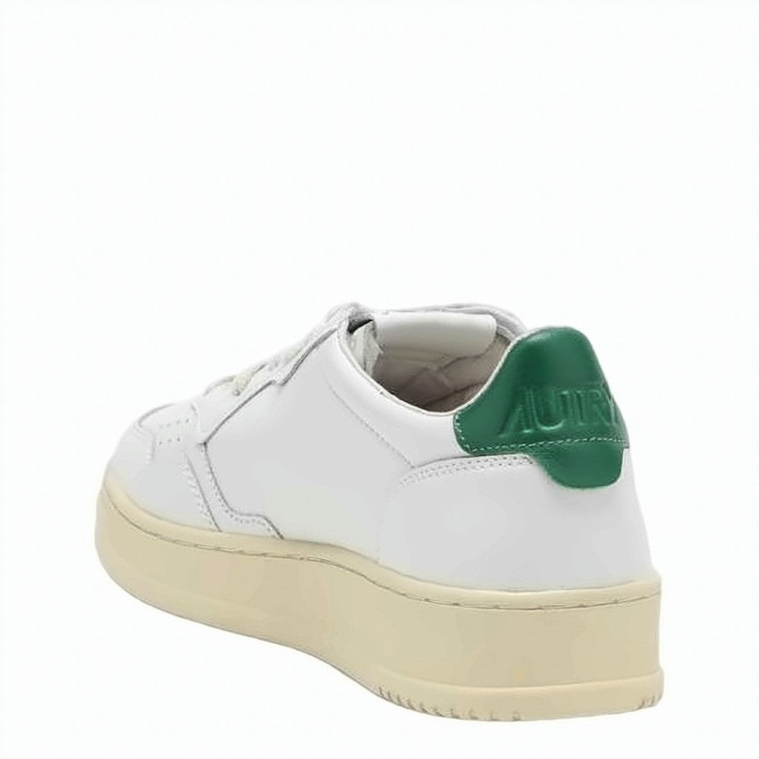 Autry Smooth Leather Low-Top Sneakers With Contrasting Heel Tab