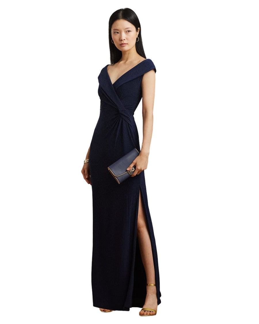 Lauren Ralph Lauren Sleeveless Evening Gown With Side Slit