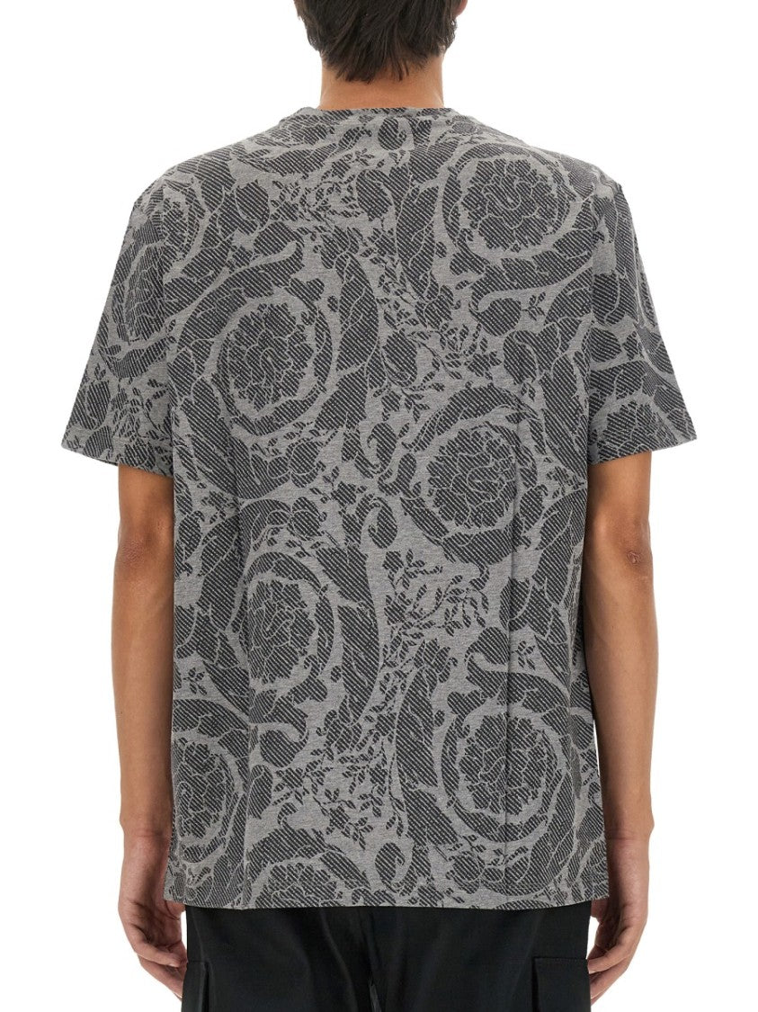 Versace Silhouette Baroque Logo T-Shirt