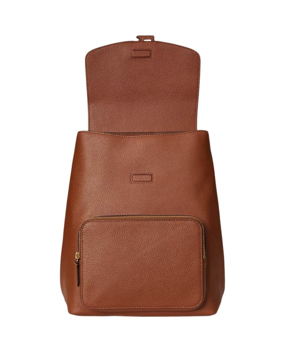 Lauren Ralph Lauren Medium Pebbled Leather Cameryn Backpack
