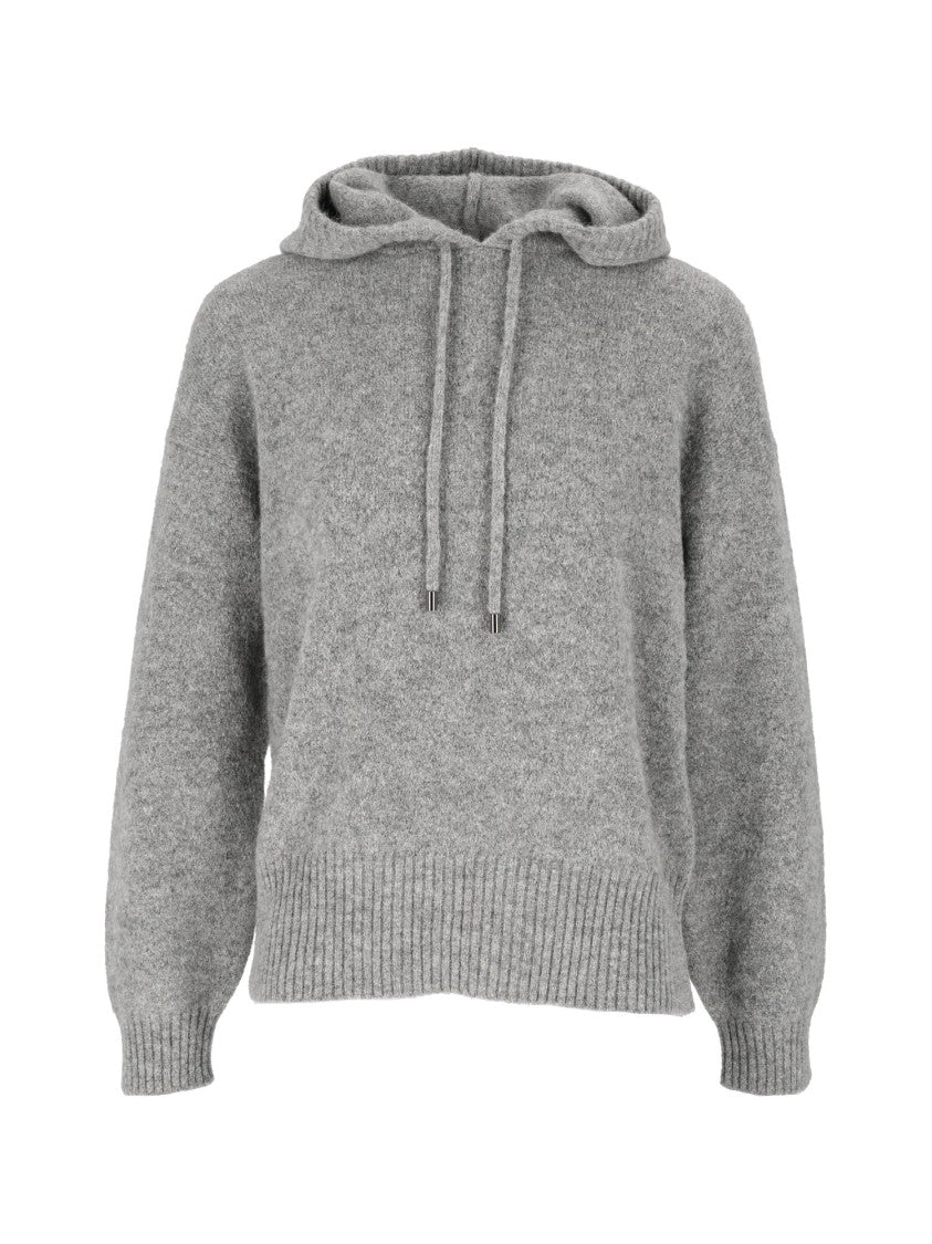 Kangra Cashmere Relaxed Fit Oversized Hooded Sweatshirt In Soft Knit