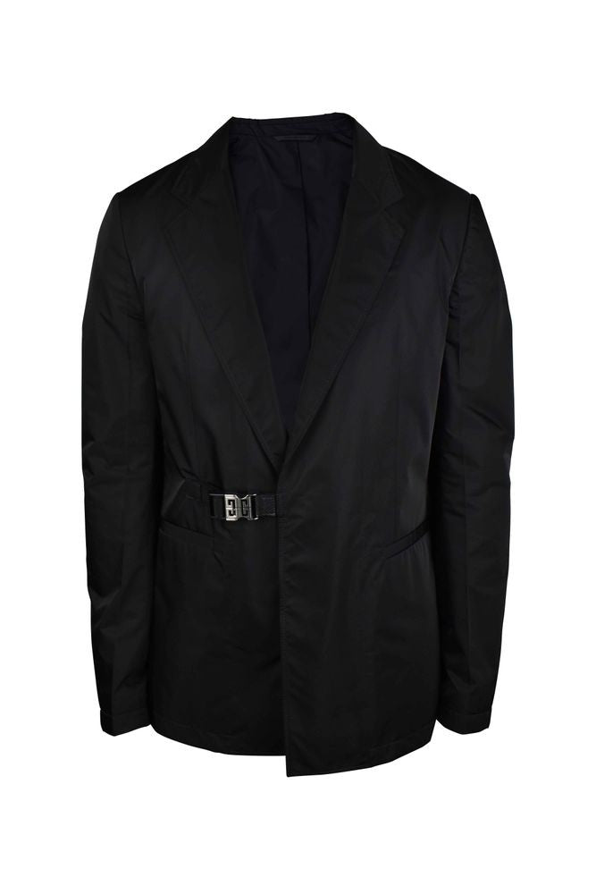 Givenchy Tailored Black Nylon Jacket With Silver-Tone Fastening