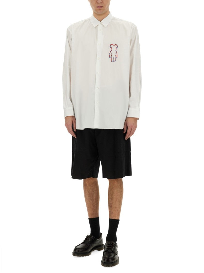 Comme Des Garçons White Poplin Shirt