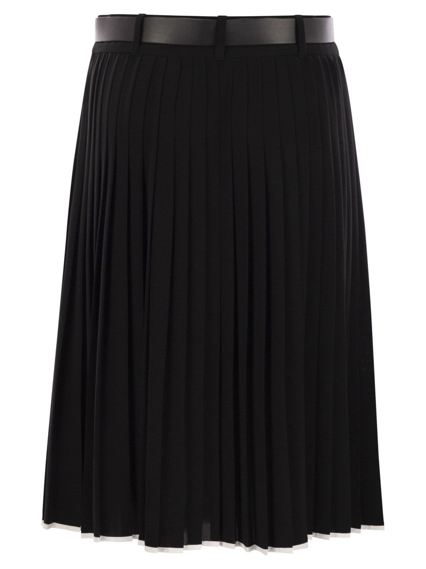 Max Mara Savana - Pleated Skirt With Belt
