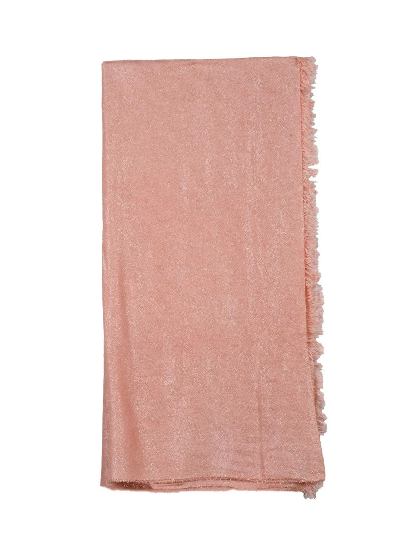 Peserico Pink Modal-Blend Pashmina Scarf
