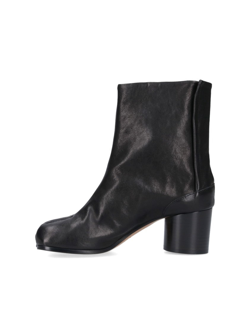Maison Margiela Black Nappa Leather Tabi Ankle Boots