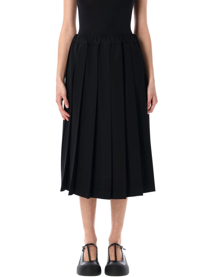 Comme Des Garçons Pleated Midi Skirt