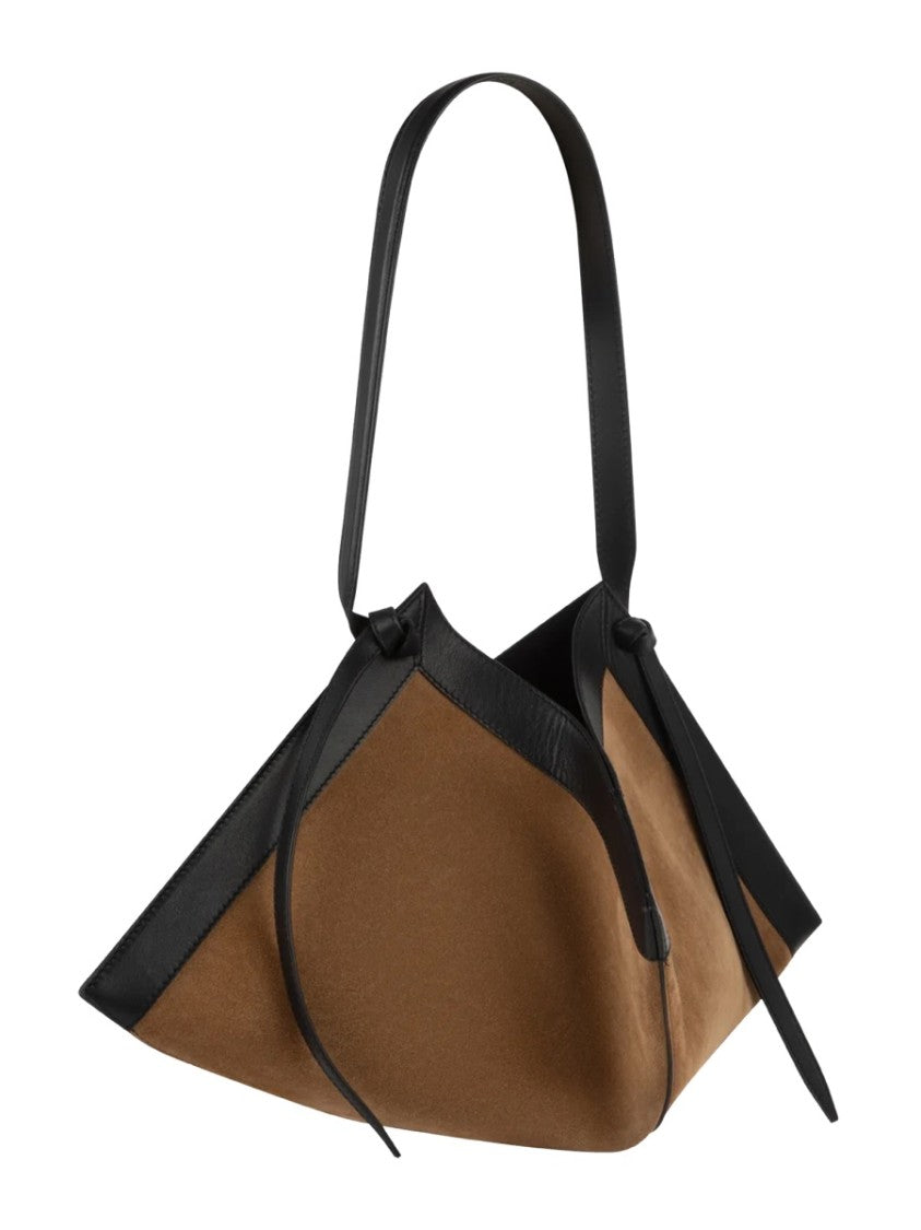 Yuzefi Wonton Geometric Leather Shoulder Bag