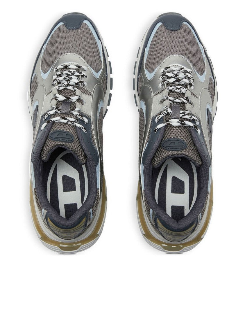 Diesel Grey Mesh Sneakers