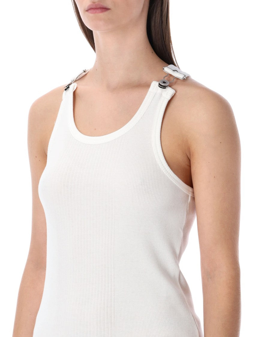 Jean Paul Gaultier Ribbed Buckle Tank Top