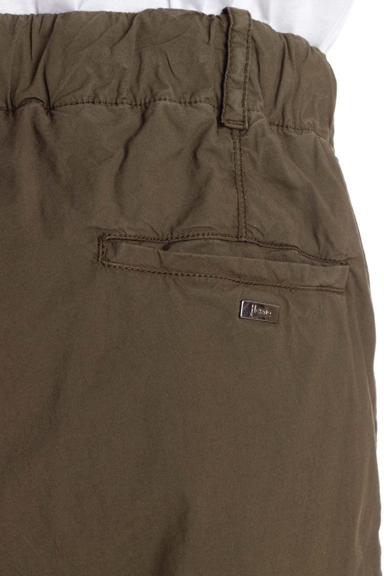 Herno Cotton Poplin Cargo Shorts
