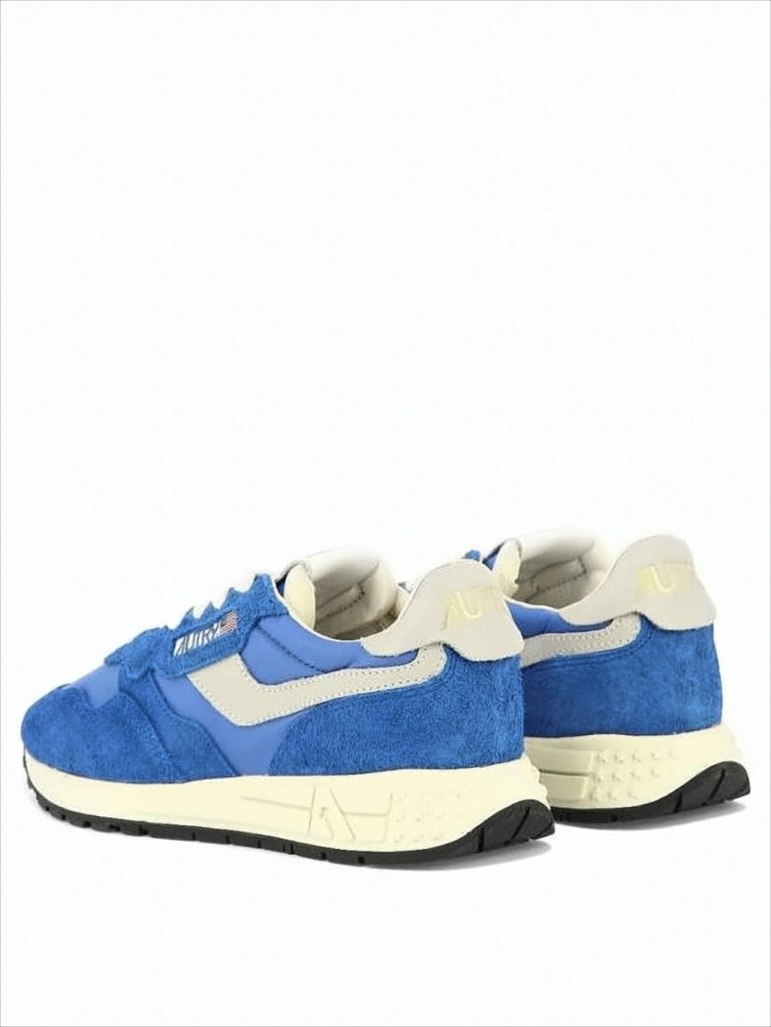 Autry Retro-Inspired Blue Sneakers With Suede And Nylon Upper