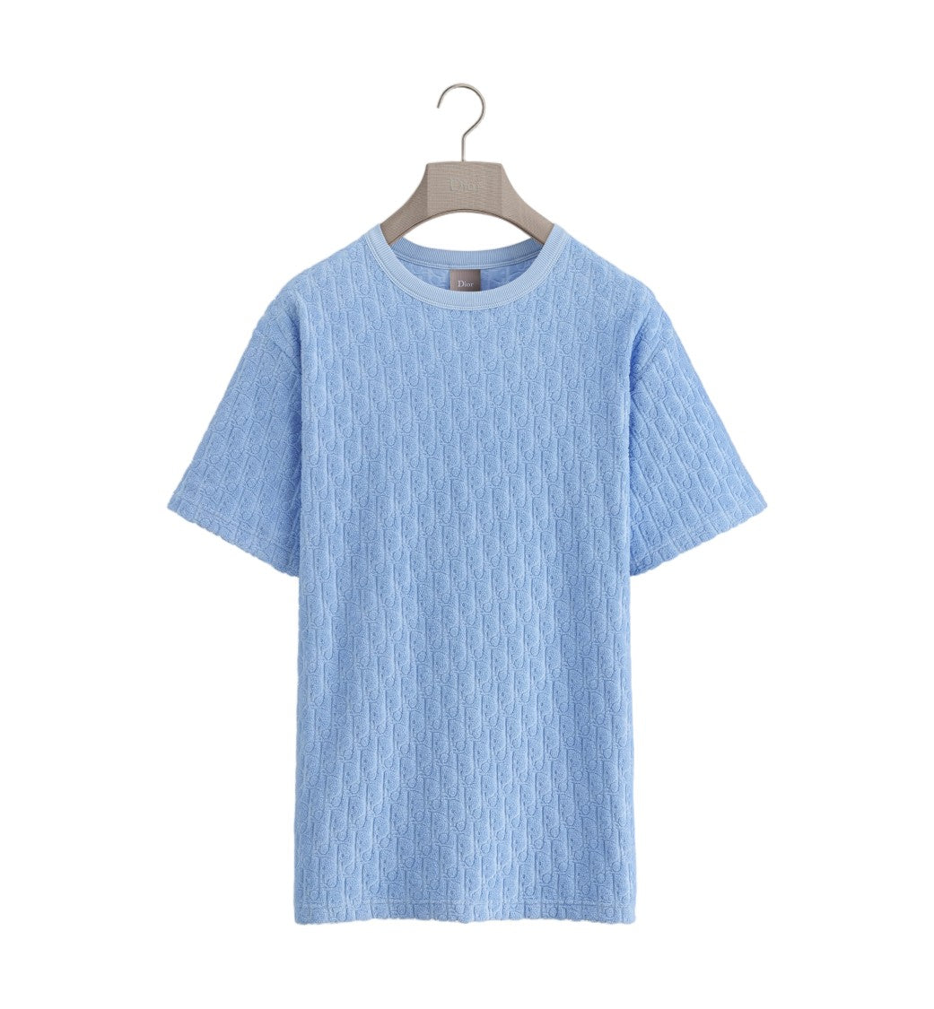 Christian Dior Textured Classic Crew Neckline T-Shirt