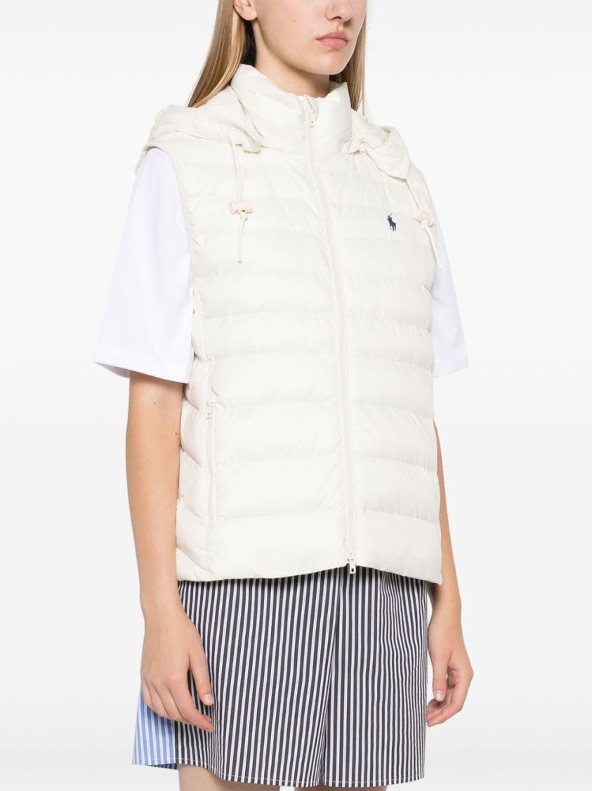Polo Ralph Lauren Quilted Lightweight Jacket With Detachable Hood And Signature Motif
