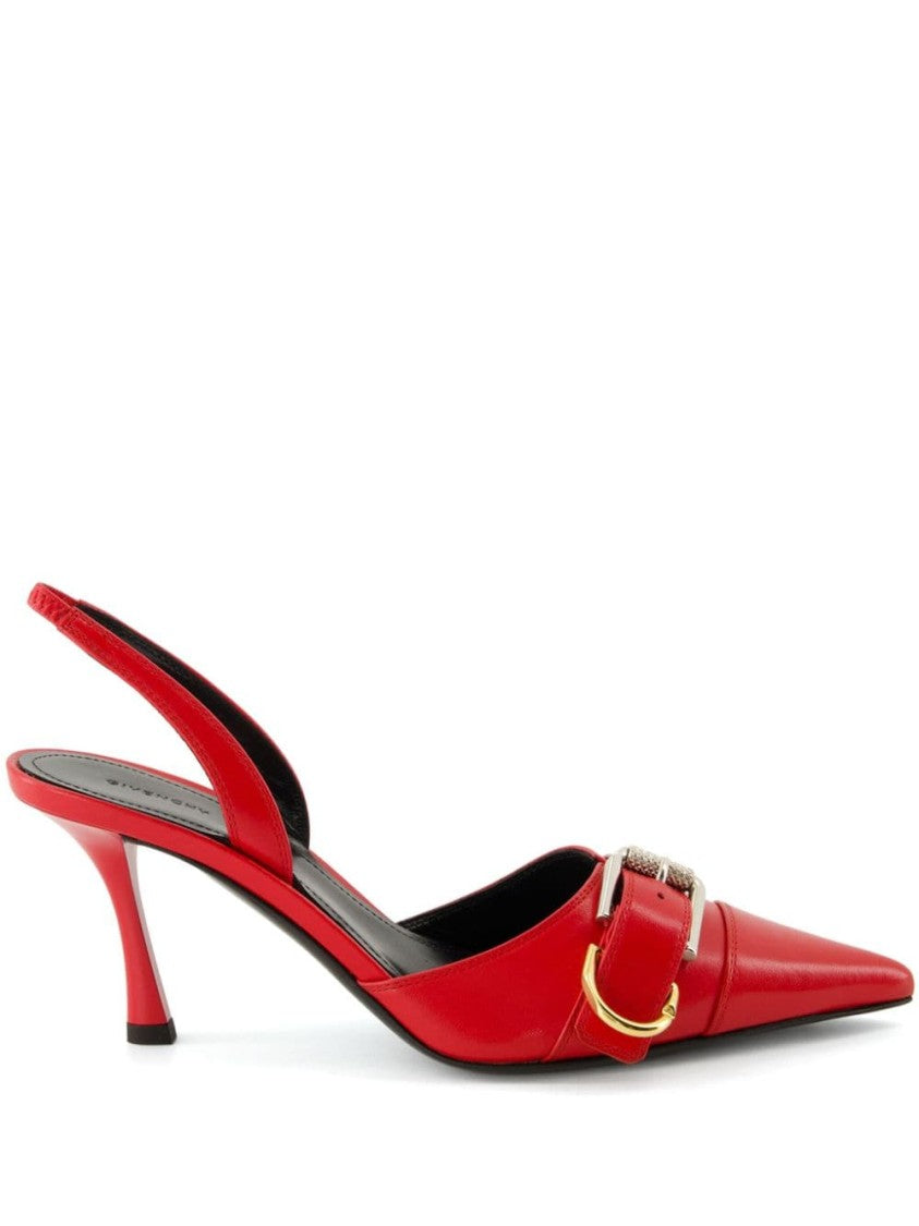 Givenchy Mid Heel Red Slingback Pumps