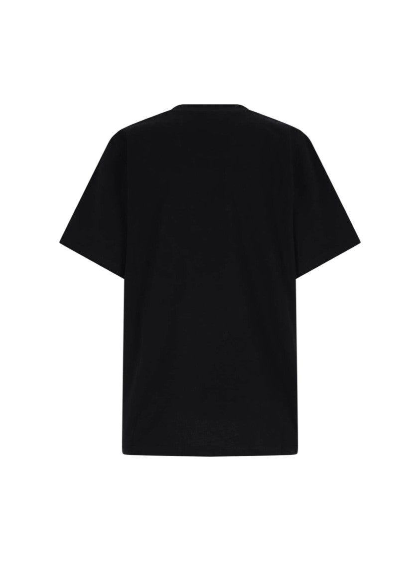 Stella Mccartney "Stella Mccartney" Logo Studs T-Shirt – Black