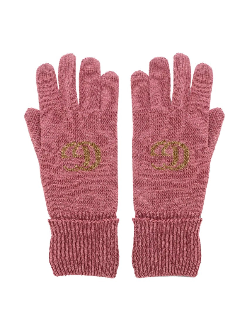 Gucci Gg Monogram Lurex Gloves