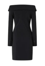 Pinko Off-The-Shoulder Mini Dress With Tailored Silhouette