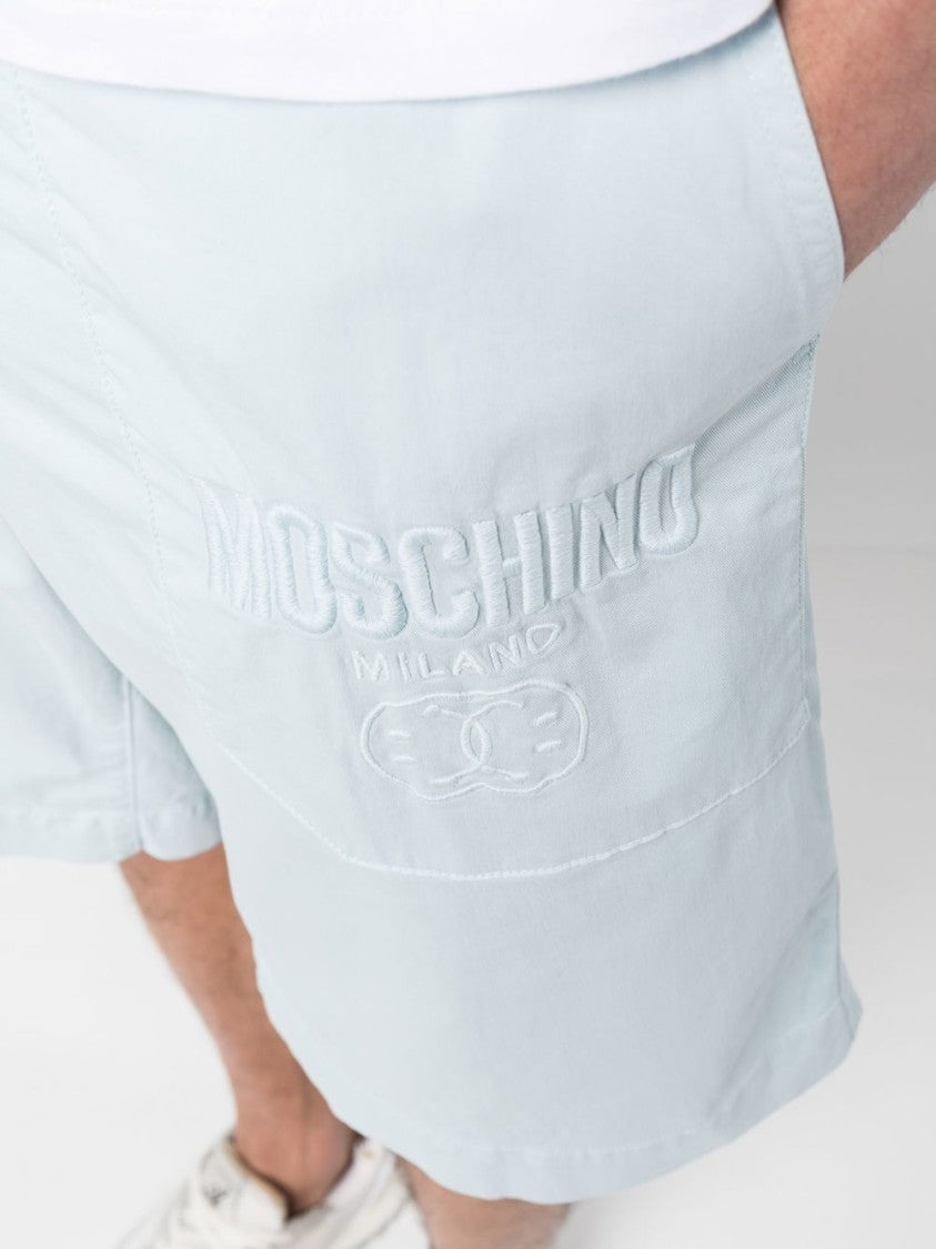 Moschino Knee-Length Stretch Cotton Shorts
