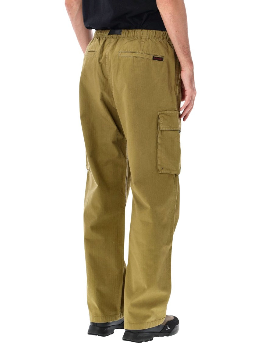 Gramicci Herringbone Cotton Twill Integrated Belt Cargo Pants