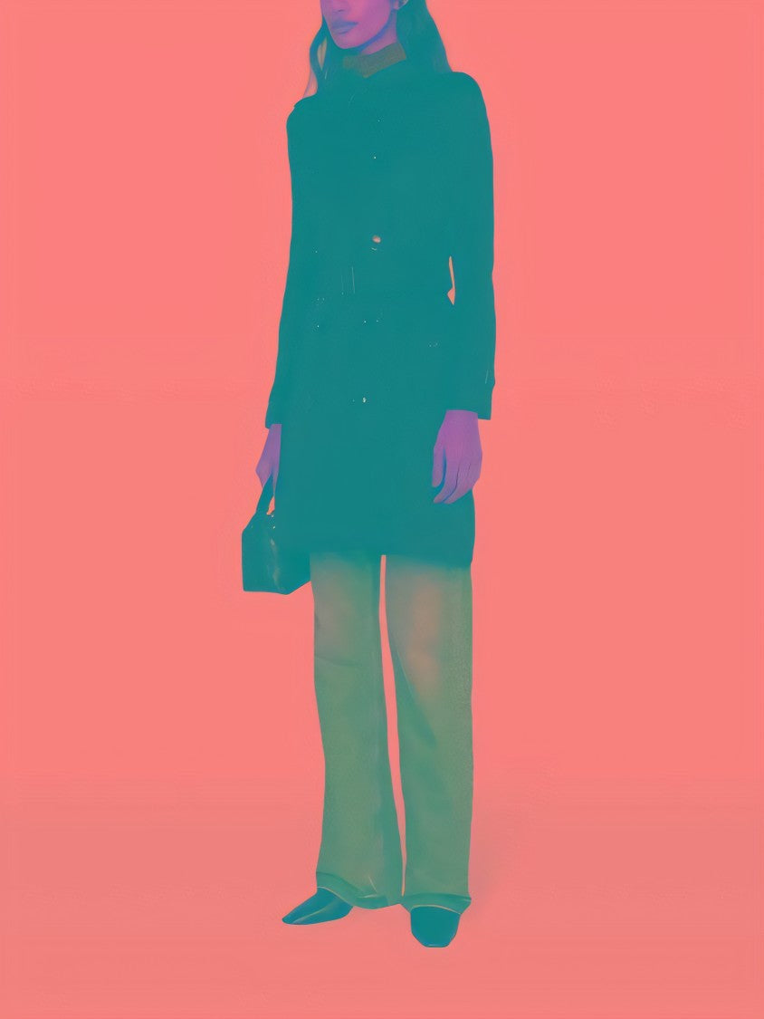 Burberry Double-Breasted Cotton Trench Coat With Belted Waist