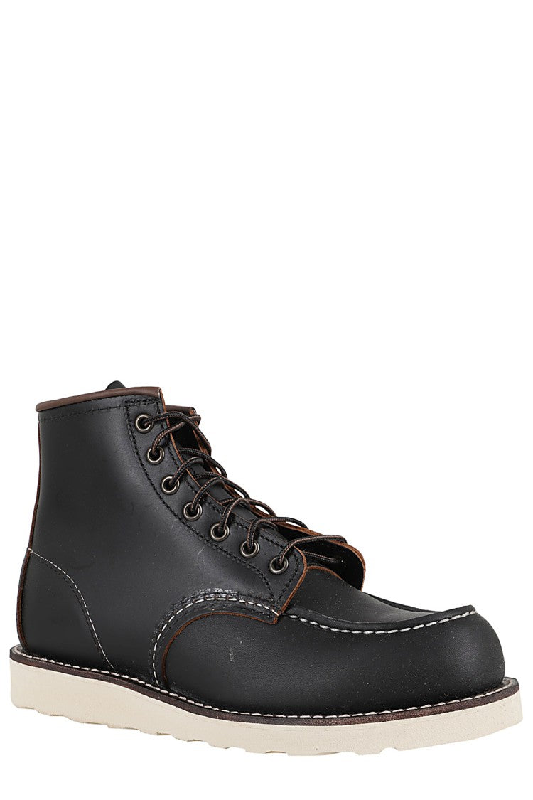 Red Wing Black Classic Moc Prairie Leather Ankle Boots