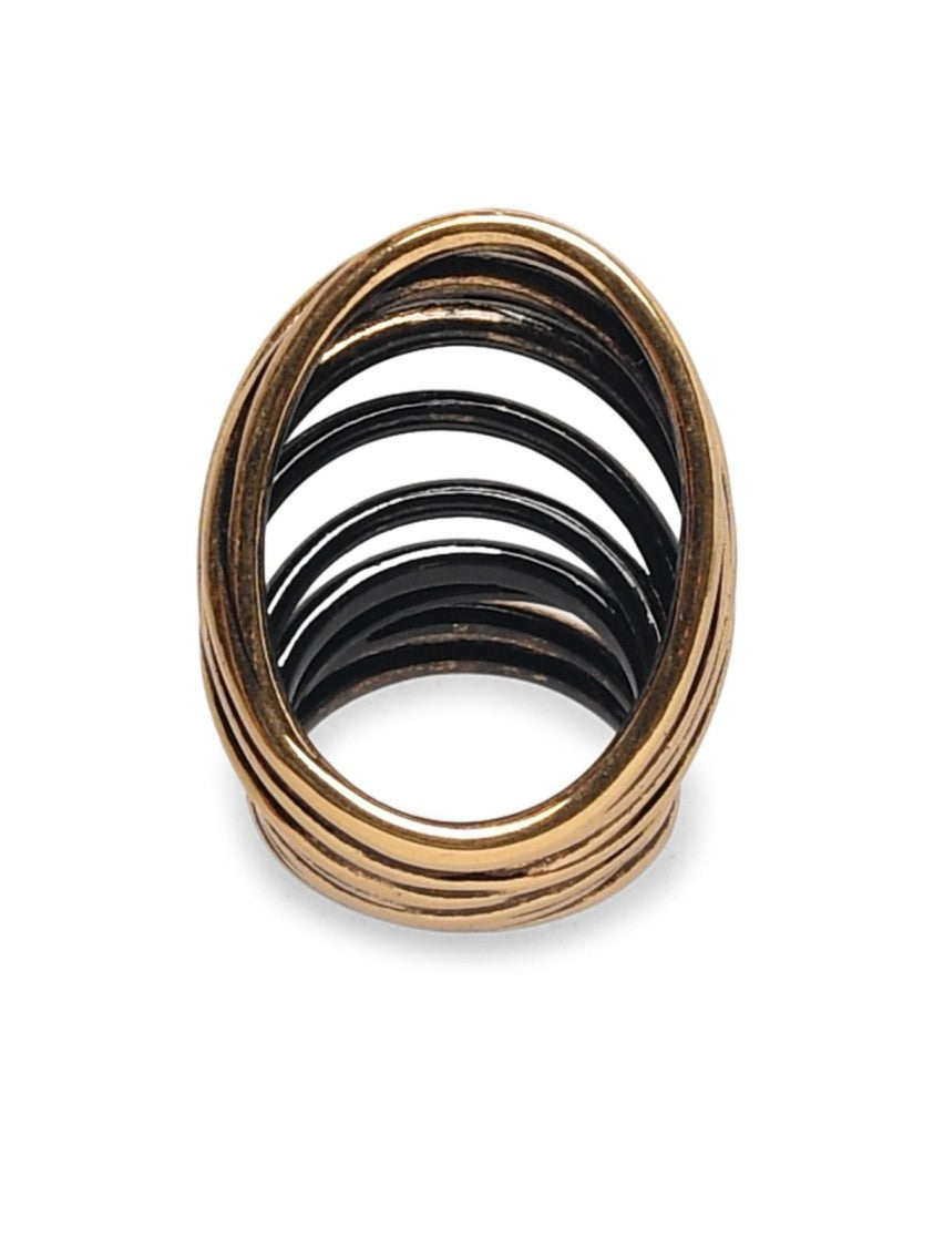 Panconesi 'Orbit Multi Ring' Gold Copper Ring