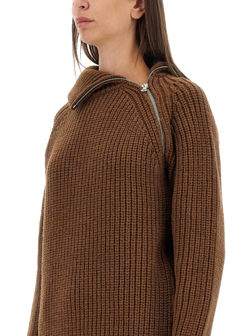 Dries Van Noten Zip-Closure Regular Fit Shirt With Structured Collar