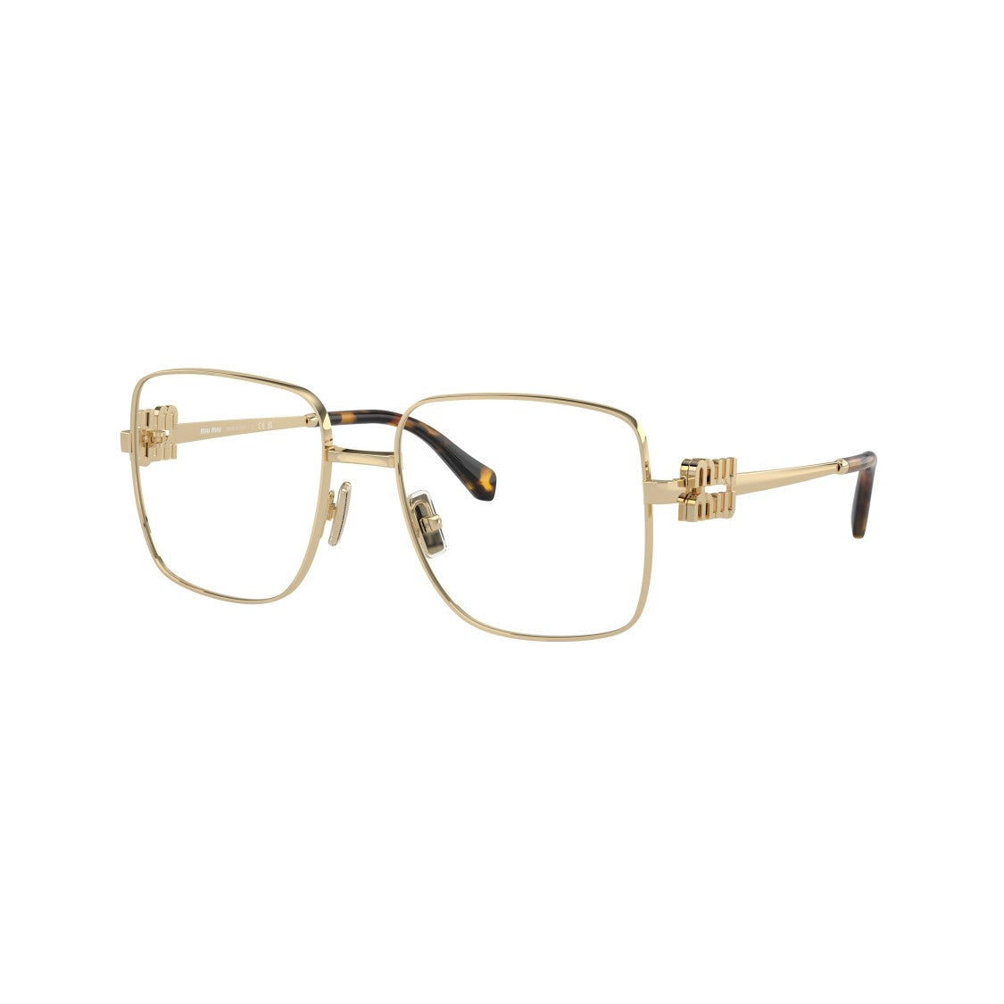 Miu Miu 0Mu 51Xv Square-Shaped Metal Frame Sunglasses