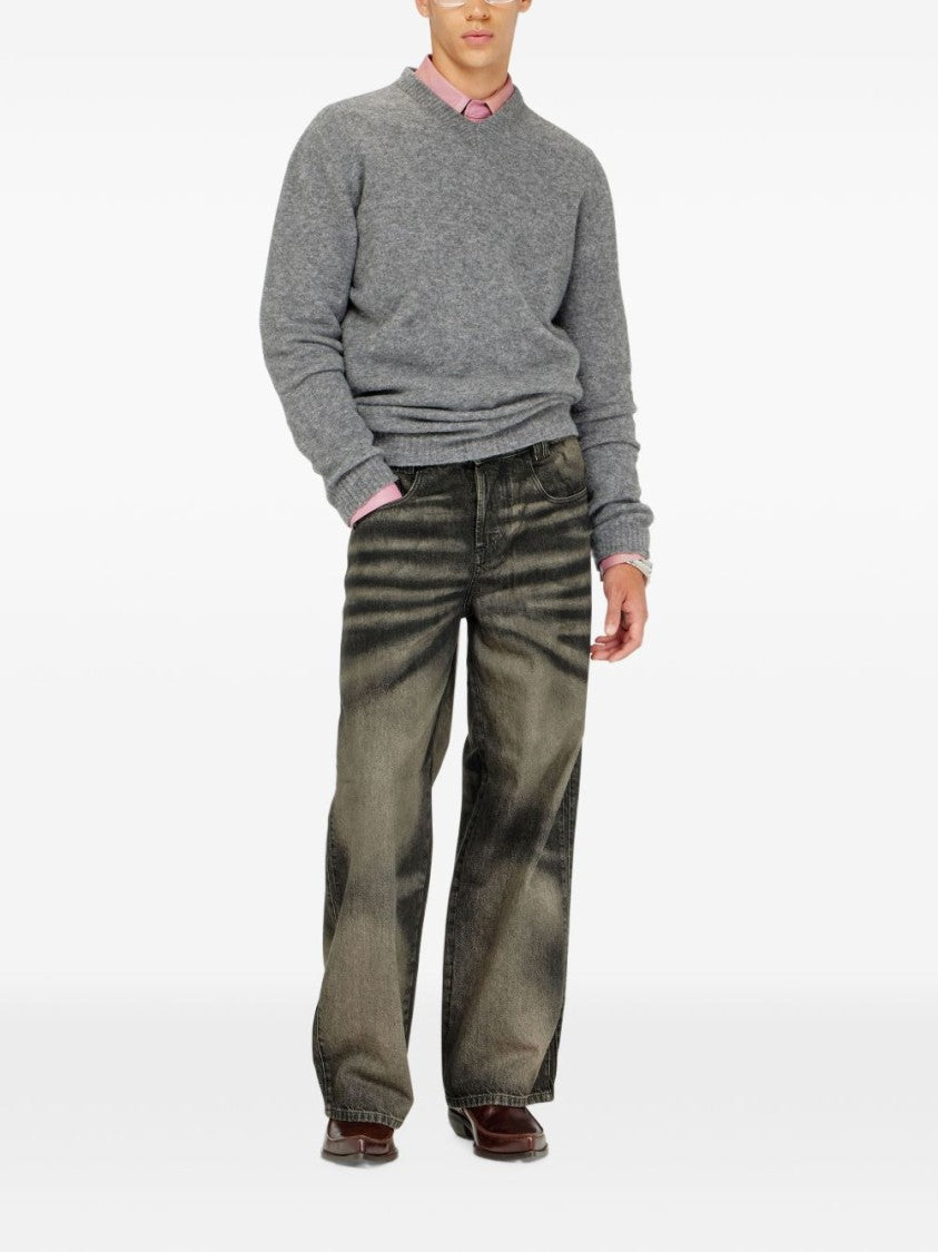 Diesel Silk And Nylon Blend Sweater With Crew Neck