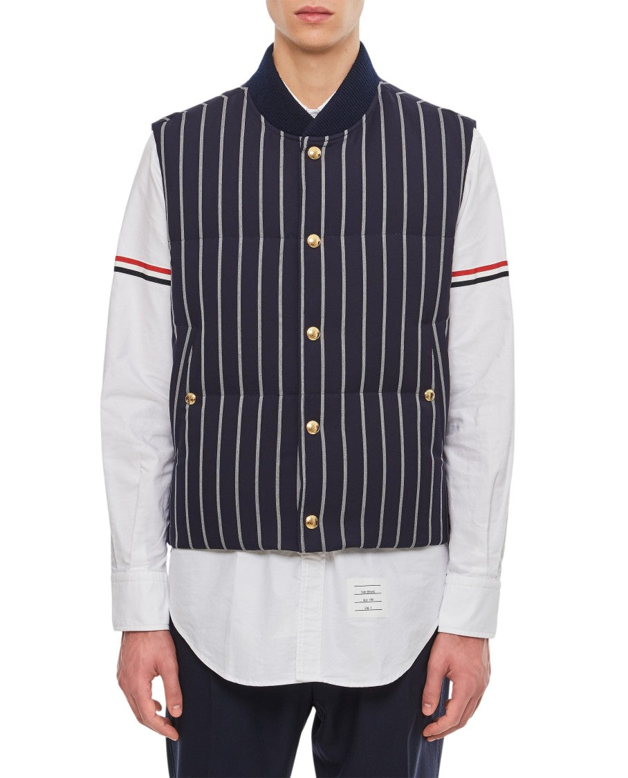 Thom Browne Wool Stripe Vest