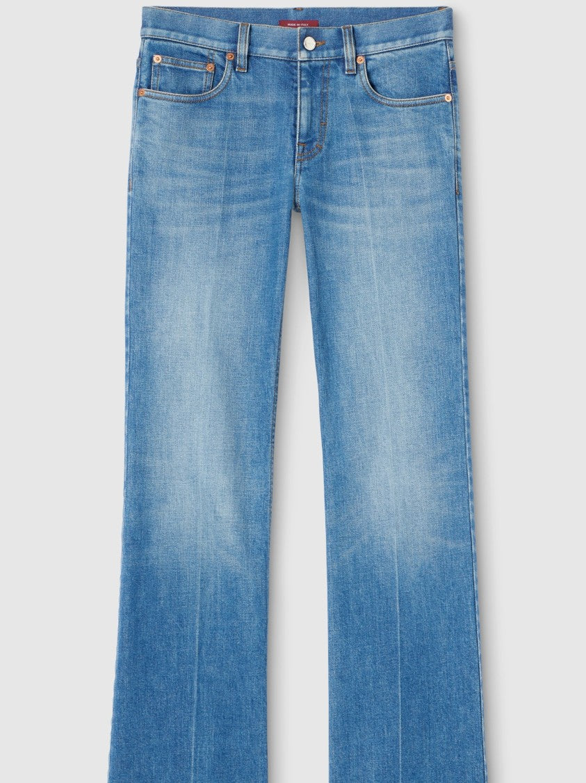 Gucci Blue Light Blue Flared Retro Jeans