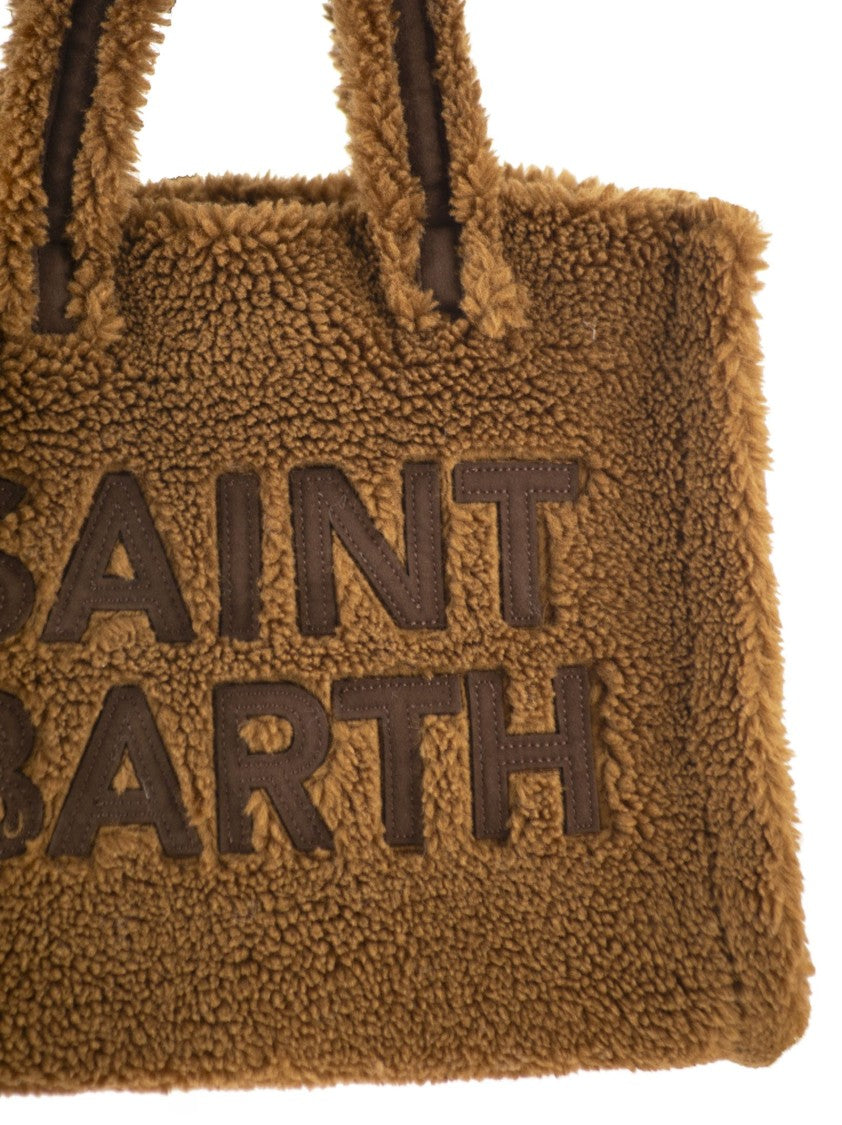 Mc2 Saint Barth Colette Teddy - Sherpa Handbag With Logo