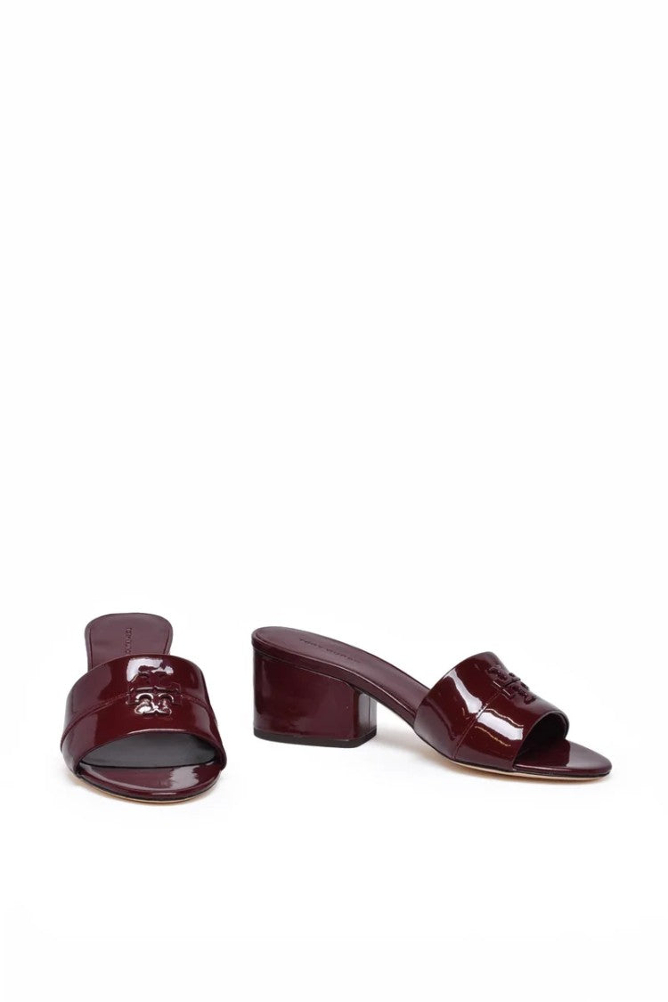 Tory Burch Patent Mules - Red